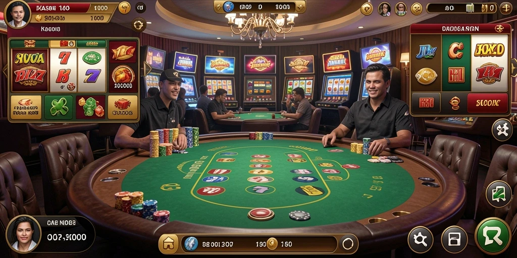 Tampilan gameplay yang penuh warna dan menarik.