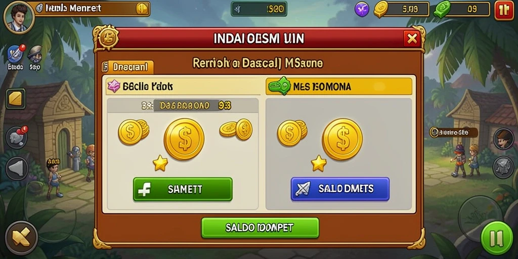 Tampilan beranda dengan permainan populer.