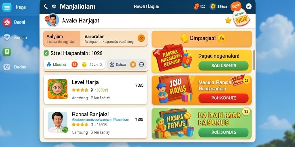 Tampilan antarmuka pengguna yang menarik dan mudah dinavigasi.